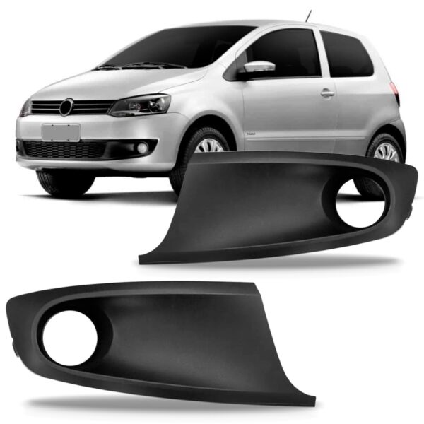 Par Moldura Milha Fox 2010 2011 2012 2013 2014 Com Furo Preto