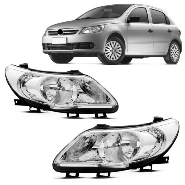 Par Farol Voyage G5 2009 2010 2011 2012 Foco Duplo Cromado