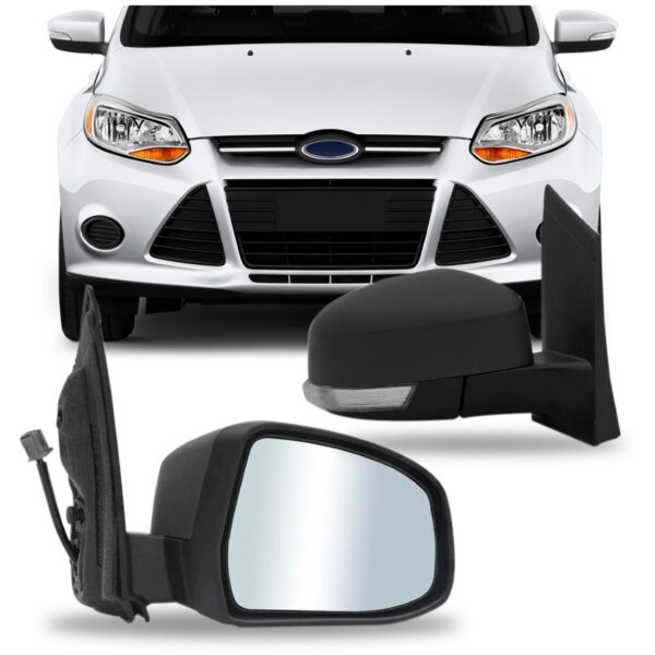 Jogo Retrovisor Focus 2009/2013 Elétrico C Seta Aquecedor