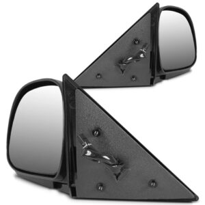 Par Retrovisor S10 1995 96 97 98 99 2000 Eletrico Preto Liso