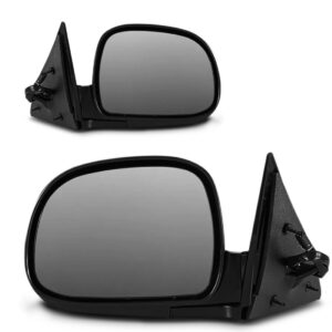 Par Retrovisor S10 1995 96 97 98 99 2000 Eletrico Preto Liso