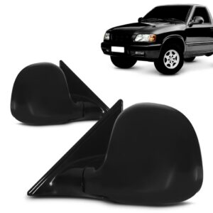 Par Retrovisor S10 1995 1996 97 98 1999 2000 Fixo Preto Liso