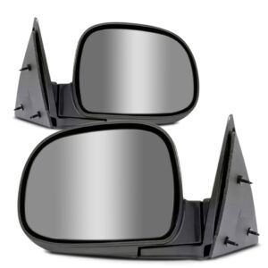 Par Retrovisor S10 1995 1996 97 98 1999 2000 Fixo Preto Liso