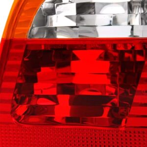 Par Sinaleira Traseira Bmw Serie 3 02 A 05 Tampa Tricolor Ambos Lados Vermelho