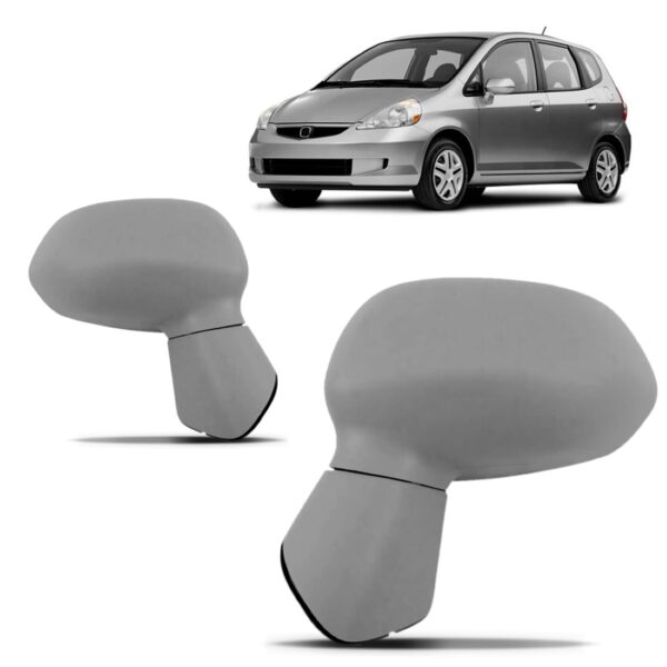 Par Retrovisor Fit 2003 04 A 2008 Primer Eletrico Sem Pisca