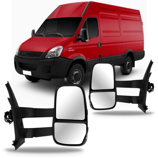 Par Retrovisor Daily 2008 A 2022 Elétrico Longo