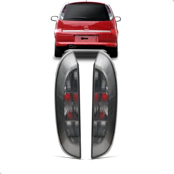 Par Sinaleira Traseira Corsa 2003 A 2010 Hatch Fume