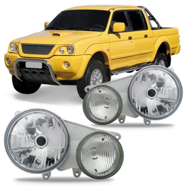 Par Farol L200 03/10 Pajero Sport 04/2011 Foco Duplo Oferta