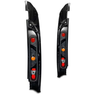 Par Sinaleira Traseira Kangoo 1997 A 2006 Mascara Preta Vermelho