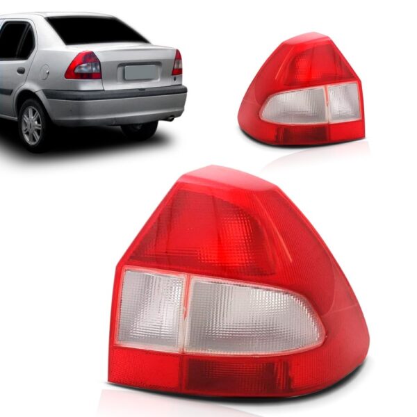 Par Sinaleira Traseira Fiesta Sedan 2001 2002 2003 Bicolor