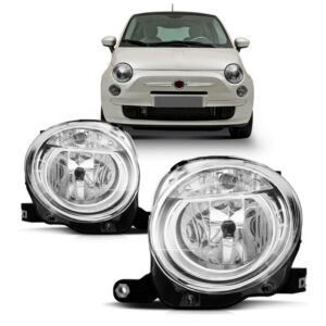 Par Farol Fiat 500 Elétrico Superior 2008 A 2012