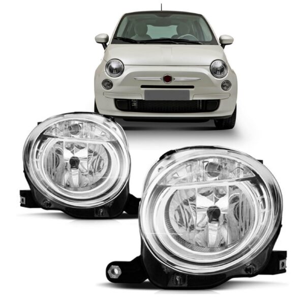 Par Farol Fiat 500 Elétrico Superior 2008 A 2012