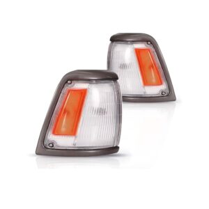 Par Sinaleira Dianteira Hilux 4x2 1992 A 2001 Aro Cinza- Cristal