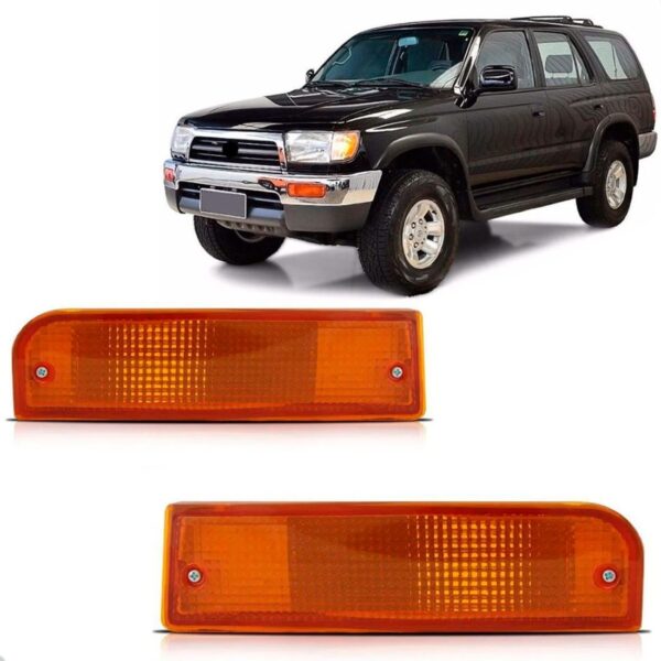 Par Sinaleira Seta Parachoque Hilux Sw4 1992 1993 1994 1995 Âmbar