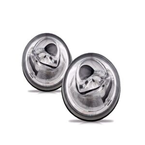 Par Farol Dianteiro New Beetle 1998 A 2005 Cromado