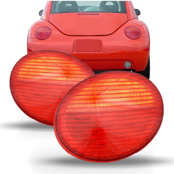 Par Sinaleira Traseira Vw New Beetle 98 99 00 01 03 04 05 06 Vermelho
