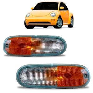 Par Sinaleira New Beetle 98 99 00 01 02 A 06 Cristal Âmbar
