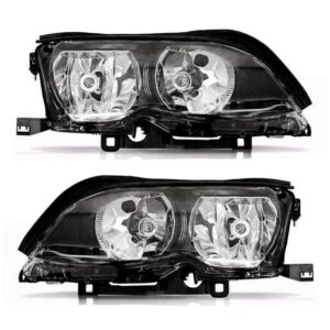 Par Farol Bmw S3 2002 A 2004 Sedan Mascara Negra C/ Garantia