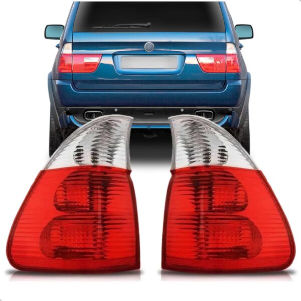 Par Sinaleira Traseira Para Bmw X5 2004 2005 Bicolor