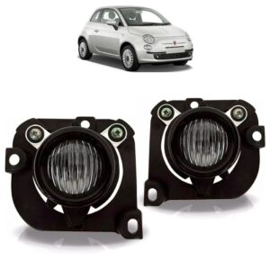 Par Farol Milha Auxiliar Fiat 500 2008 A 2012 Mega Desconto