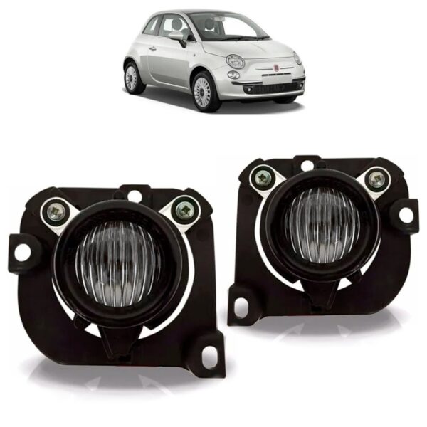 Par Farol Milha Auxiliar Fiat 500 2008 A 2012 Mega Desconto