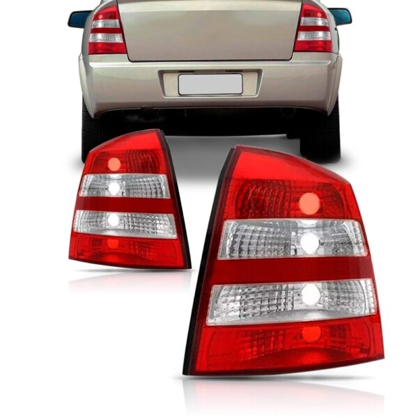 Par Lanterna Traseira Astra 2003 2004 2005 A 2012 Cristal Bicolor