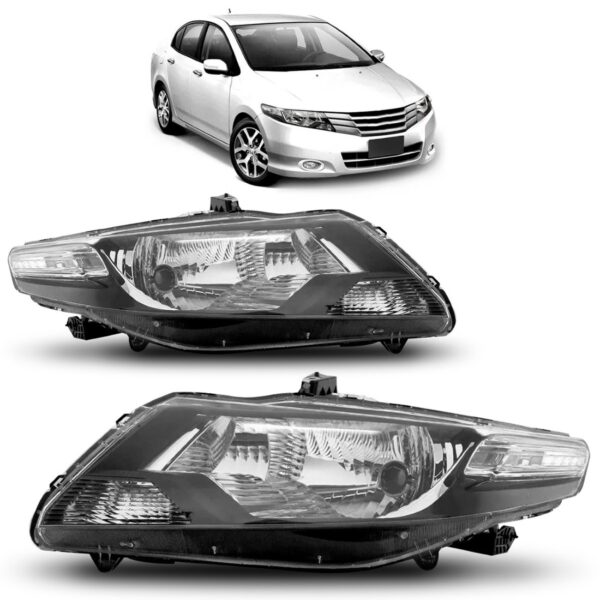 Par Farol Para Honda City 2009 2010 2011