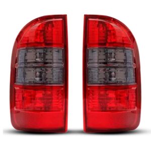 Par Lanterna Traseira Para Chevrolet S10 2010 A 2011 Fumê Vermelho