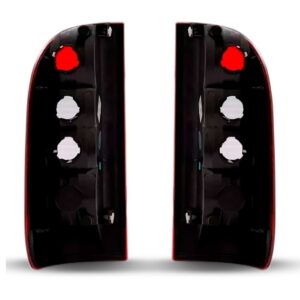 Par Lanterna Traseira Para Chevrolet S10 2010 A 2011 Fumê Vermelho