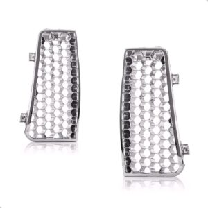 Par Tela Frontal Moldura Parachoque Dianteiro Ecosport 08/12 Cromado