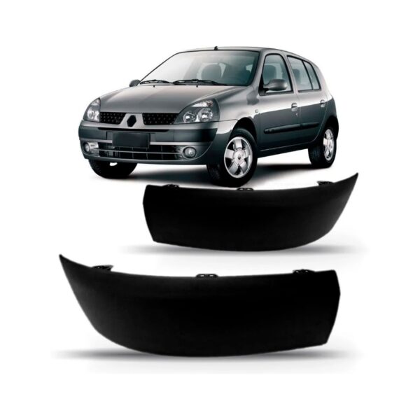 Par Aplique Moldura Envolvente Dianteiro Clio 2003 2004 2005