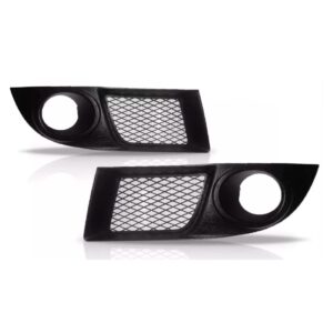 Par Moldura Milha Para Fiat Doblo 2009 10 11 12 2013 C/furo Preto Ambos Os Lados