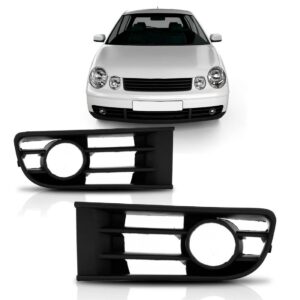 Par Moldura Milha Polo 2003 2004 2005 2006 Com Furo Preto Ambos Os Lados