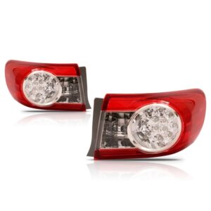 Par Lanterna Para Toyota Corolla 2012 2013 2014 Canto C/led Ambos Lados Vermelho