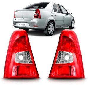 Par Sinaleira Renault Logan 2011 2012 2013 Bicolor Vermelho