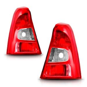 Par Sinaleira Renault Logan 2011 2012 2013 Bicolor Vermelho