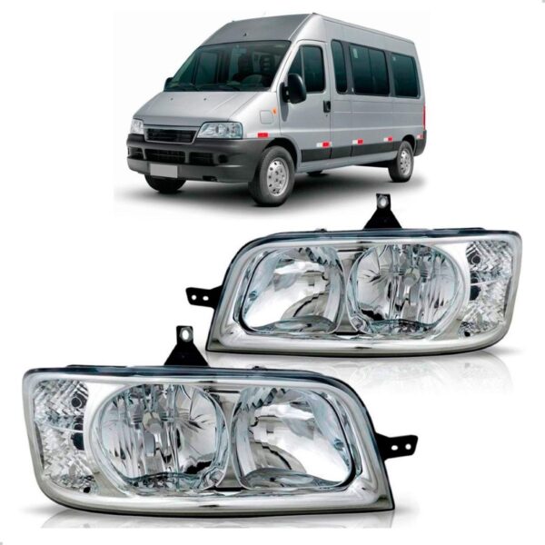 Par Farol Ducato Manual 2003 04 05 06 07 08 A 2012 Cromado Direito