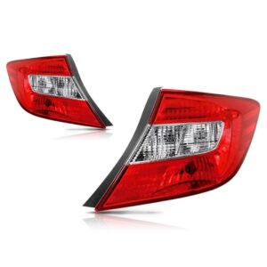 Par Lanterna Traseira Honda Civic 2012 2013 2014 Com Soquete Vermelho