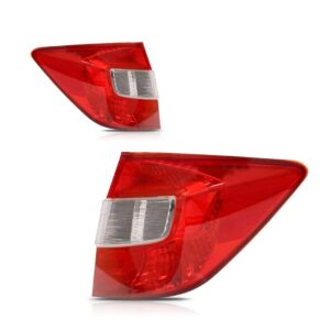 Par Lanterna Traseira Honda Civic 2012 2013 2014 Com Soquete Vermelho