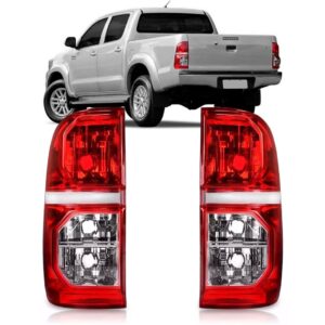 Par Sinaleira Traseira Hilux Pick Up 2012 2013 2014 2015 Vermelho E Cristal