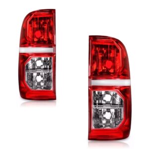 Par Sinaleira Traseira Hilux Pick Up 2012 2013 2014 2015 Vermelho E Cristal