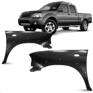 Par Paralama Frontier 4x4 2001 A 2007 C/ Furo Pisca Vão Roda