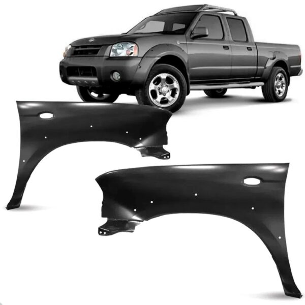 Par Paralama Frontier 4x4 2001 A 2007 C/ Furo Pisca Vão Roda