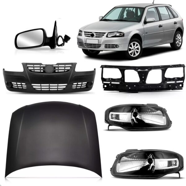 Frente Completa Gol Saveiro Parati G4 2006 2007 2008 Nova - Preto