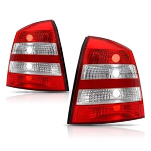 Par Lanterna Para Chevrolet Astra 2003 A 2012 Hatch Cristal Ambos Lados Vermelho