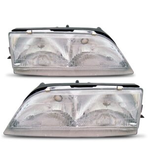 Par Farol Para Daewoo Espero 1992 A 1995 Lente Raiada - Ambos Lados