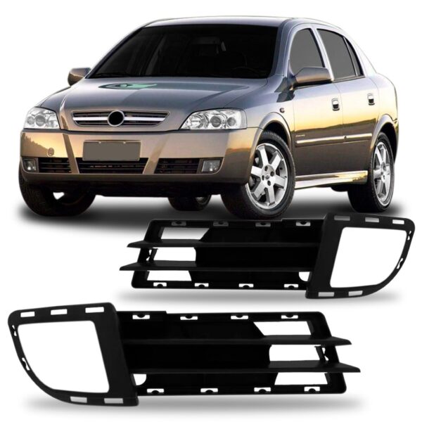 Par Moldura Milha Astra 2003 04 05 A 08 09 10 2011 Com Furo Preto Ambos Os Lados