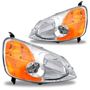 Par Farol Para Civic 2001 2002 2003 Elétrico Lente Acrílico