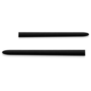 Par Friso Lateral Traseiro P/ Peugeot 206 1999 A 2011 Preta Preto