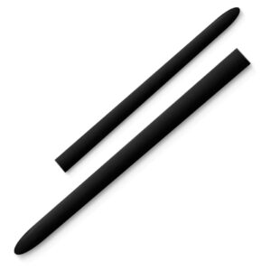 Par Friso Lateral Traseiro P/ Peugeot 206 1999 A 2011 Preta Preto